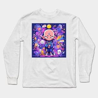 Mystical Doodle Meditator Long Sleeve T-Shirt